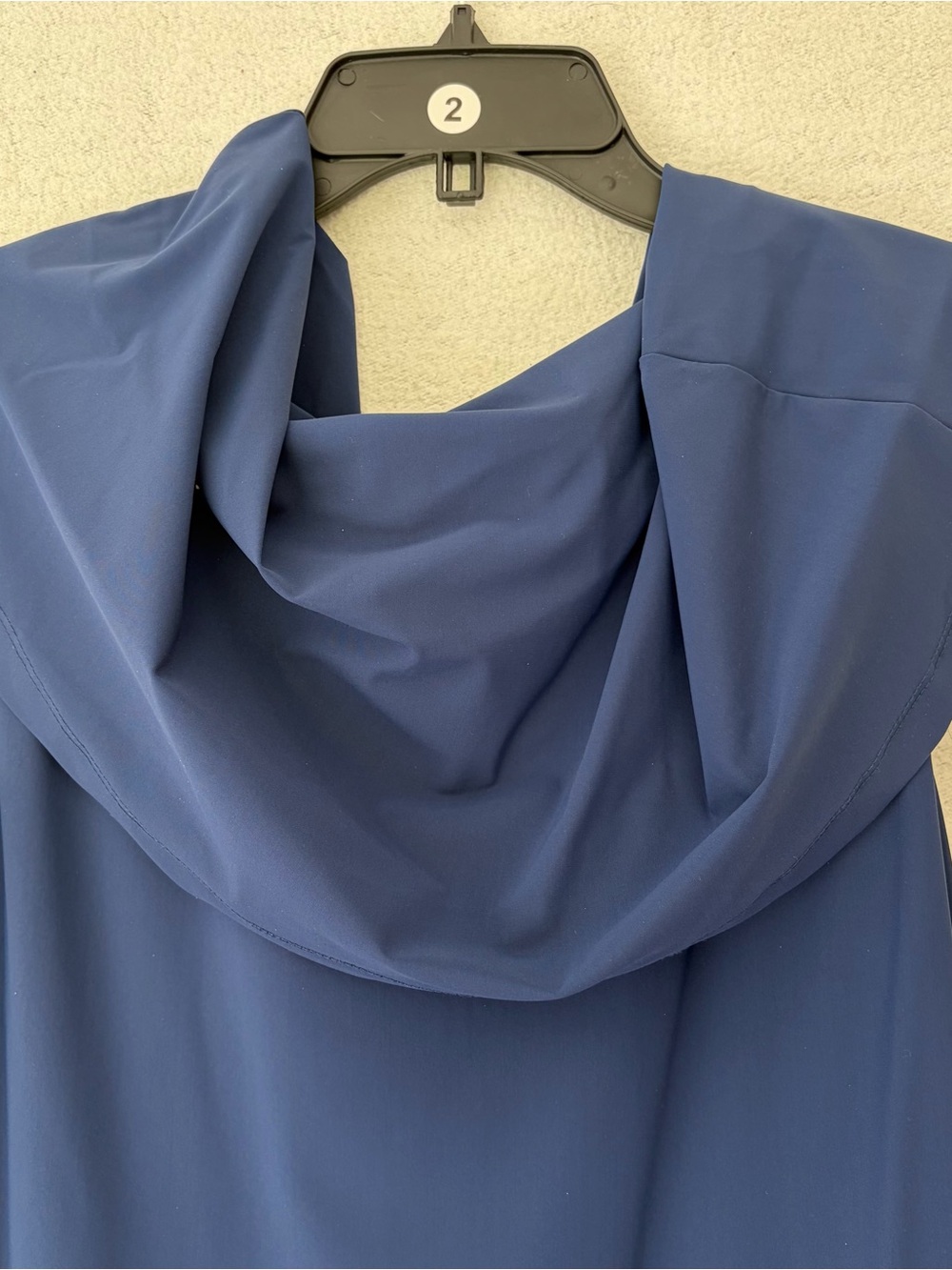 Navy Cowl Neck Dress, PORTO SF, size 2, NWT